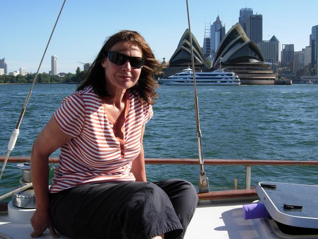 Susan Neill-Fraser on Four Winds in Sydney Harbour 2008. Picture: Supplied