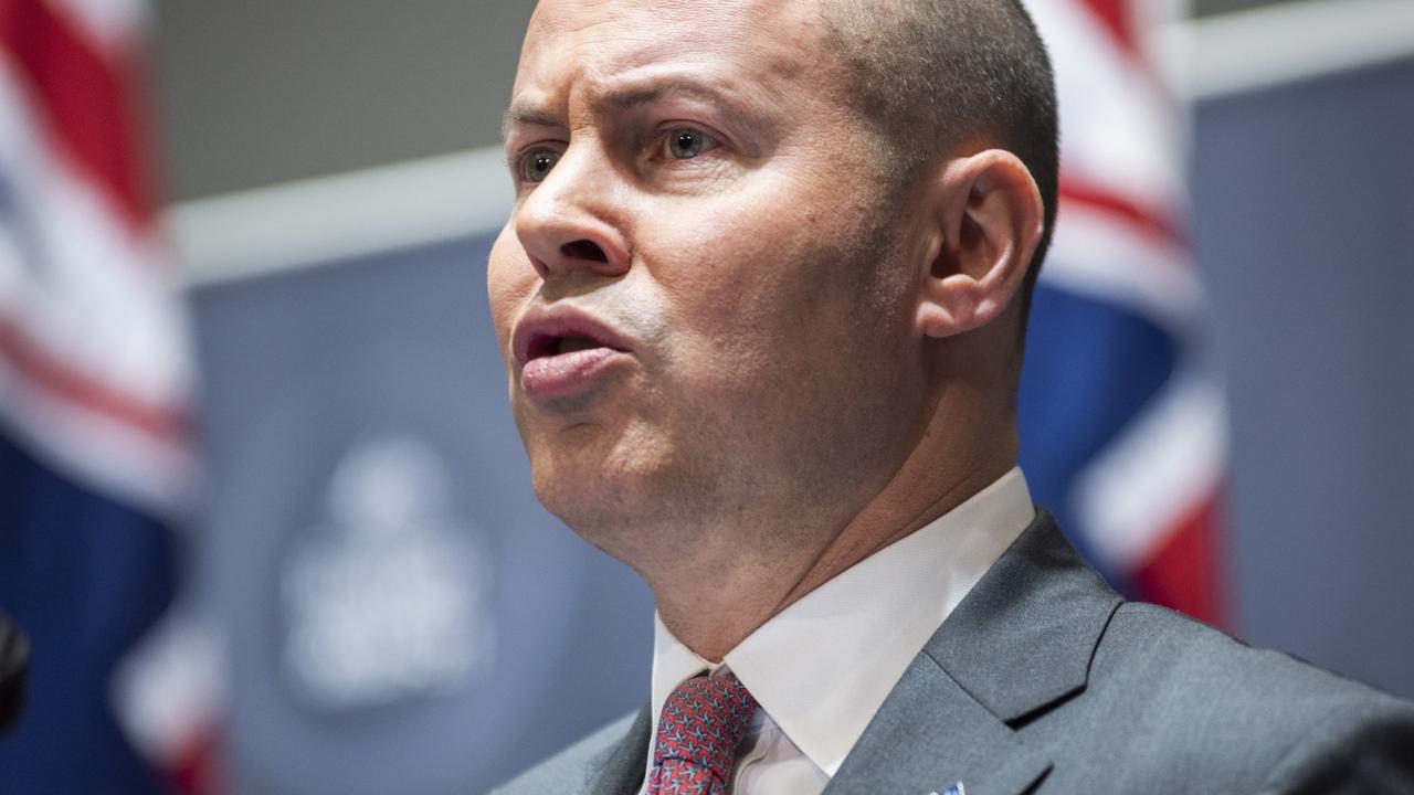 Treasurer Josh Frydenberg said the Budget was all about jobs. Picture: NCA NewsWire/Martin Ollman