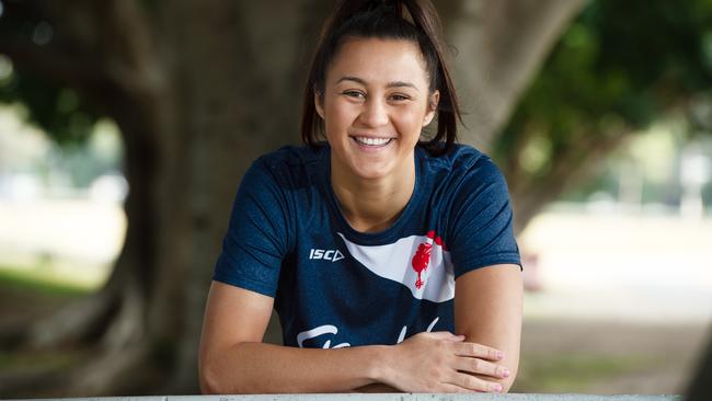 She’s injured but McGregor is very much part of the Roosters’ campaign. Pic: Monique Harmer