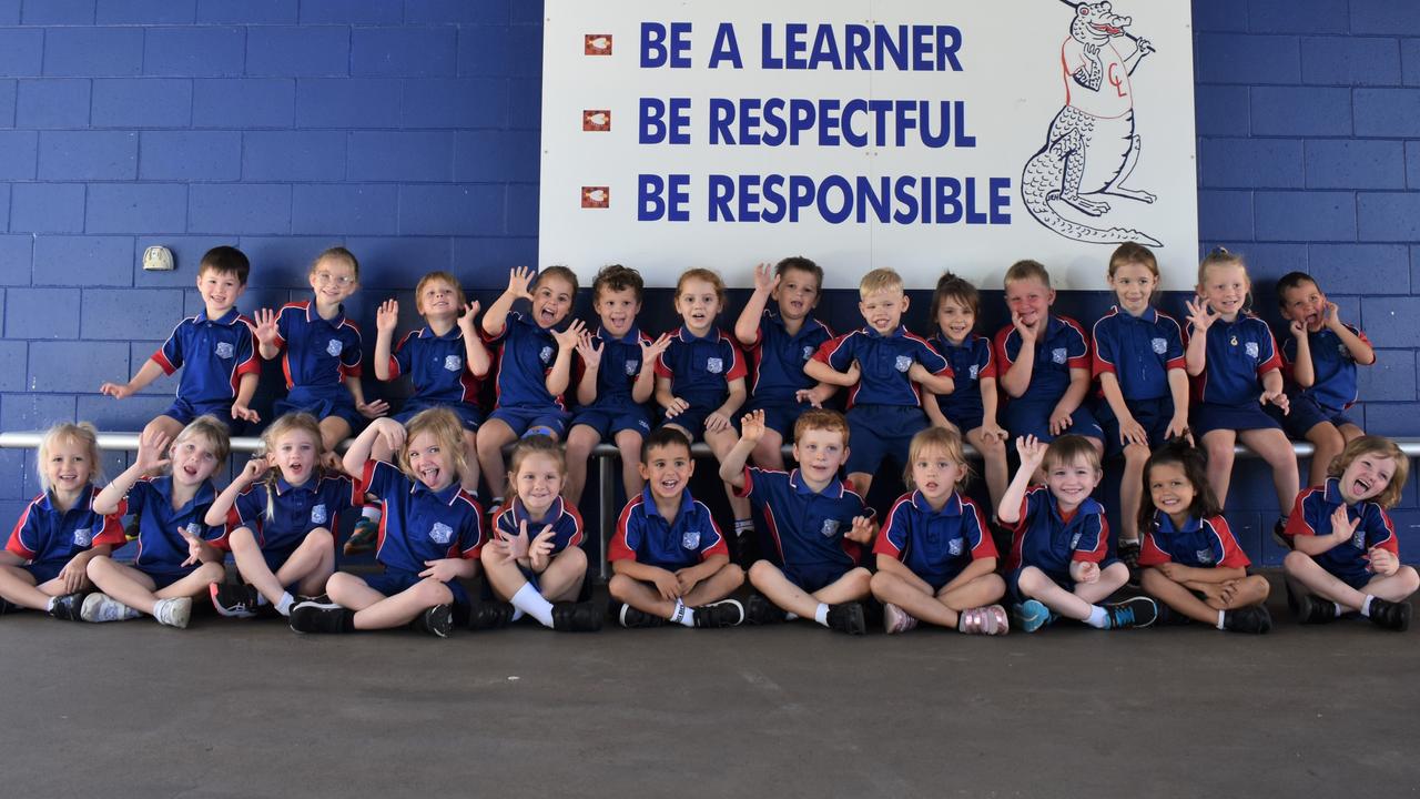 Crescent Lagoon State School preps 2023 silly photo.