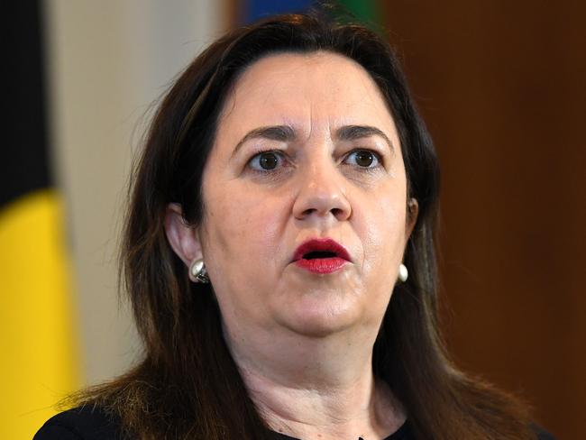 BRISBANE, AUSTRALIA - NewsWire Photos - JUNE 30, 2021.Queensland Premier Annastacia Palaszczuk is speaks during a Covid update press conference. Queensland has gone into a 3-day lockdown due a Covid outbreak.Picture: NCA NewsWire / Dan Peled