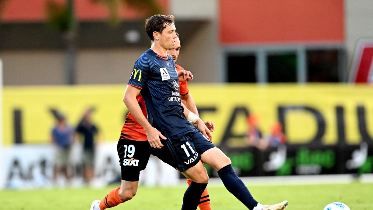 Adelaide United’s Craig Goodwin may start at left-back for the Socceroos. Picture: Bradley Kanaris/Getty Images