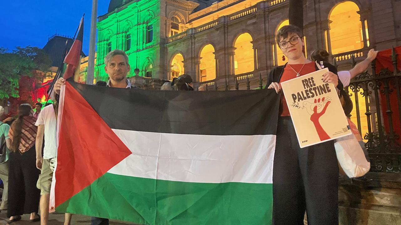 Greens MPs Among Palestine Protesters At Queensland Parliament ...