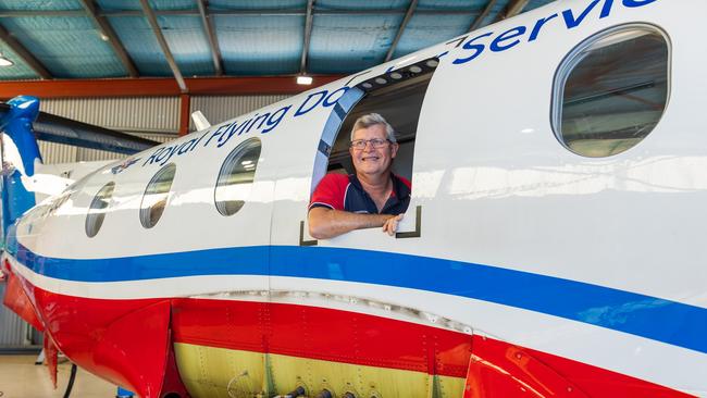 Alice Springs Base Engineer Doug Briggs celebrates the Flying Doctor's 85 years in the Territory – and his own 25 years service with the RFDS.