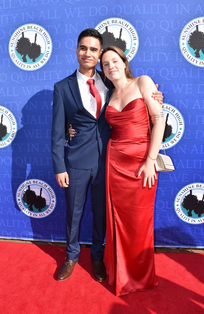 Nyah and Loki at the Sunshine Beach State High School formal 2024.