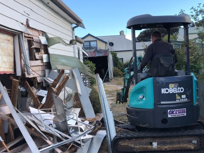 The home was destroyed in the rampage. Picture: Victorian County Court