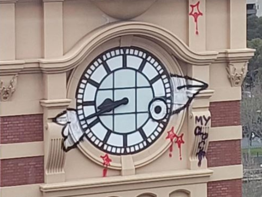 The Pam the Bird tag has appeared on some of Melbourne’s most famous buildings.