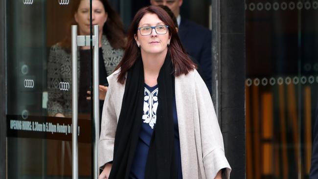 Nicole Smith, former chair of NULIS (NAB's super trustee), appears at the royal commission. Picture: Stuart McEvoy