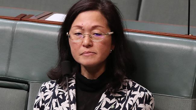 Gladys Liu in parliament. She has come under fire for failing to declare donations. Picture: Kym Smith