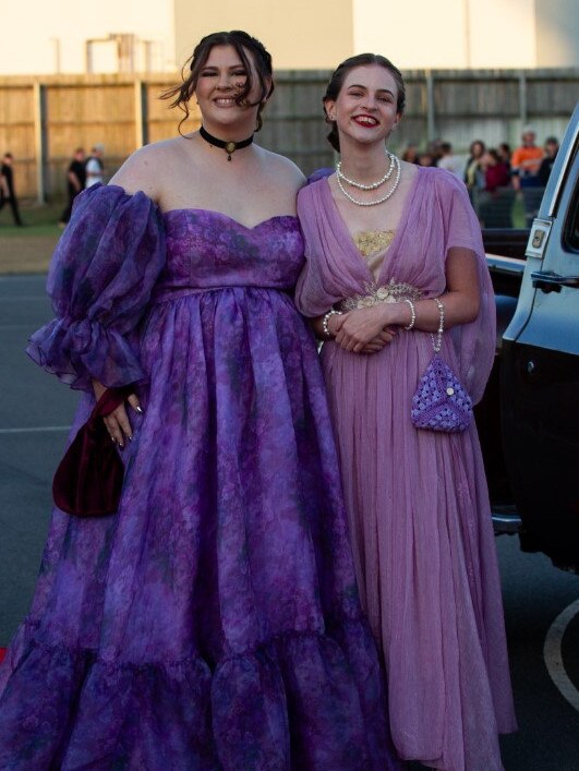 Jayde Atkinson and Kingslee Jenkins at the 2023 Bundaberg State High School Formal.