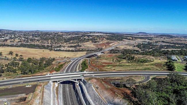 BRIDGES NAMED: The New England Highway arch bridges that take motorists across the Toowoomba Bypass will be known as the Brett Forte and John French bridges. Picture: Nexus TSRC