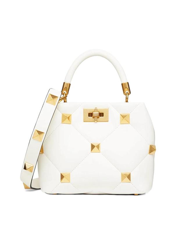 Valentino The Handle bag $3234. <b>Shop now from <a href="https://www.cosette.com.au/products/small-roman-stud-the-handle-bag-in-nappa-3?currency=AUD&amp;gclid=Cj0KCQiA4aacBhCUARIsAI55maEKxFD4dx-76wHcv389tutRsTltwCN4DHwPoh98dUT5WXbYf2rEUwsaAkJbEALw_wcB" target="_blank">Cosette</a></b>