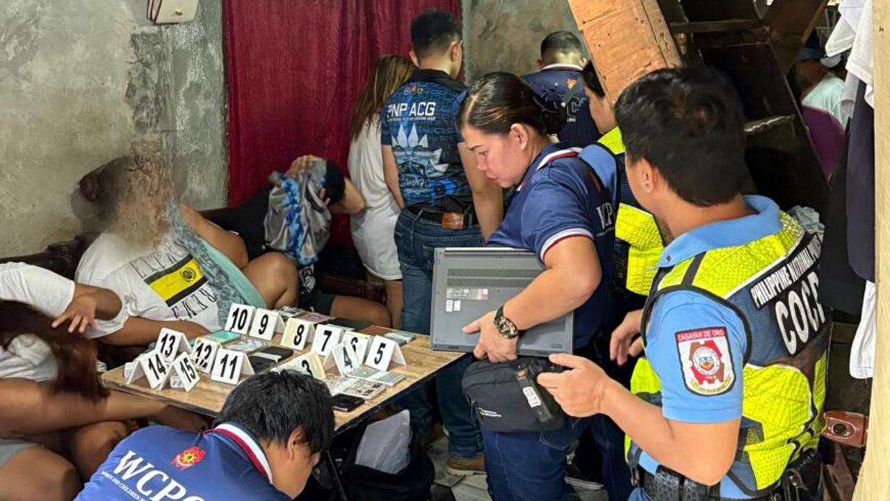 Police raid a location in the Cagayan De Oro region of the southern Philippines. Picture: Australian Federal Police