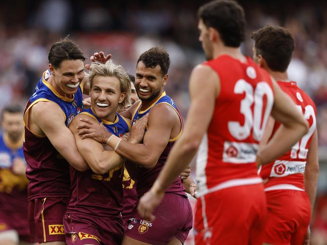 Sydney couldn’t stop Brisbane when the Lions got rolling. Picture: Phil Hillyard