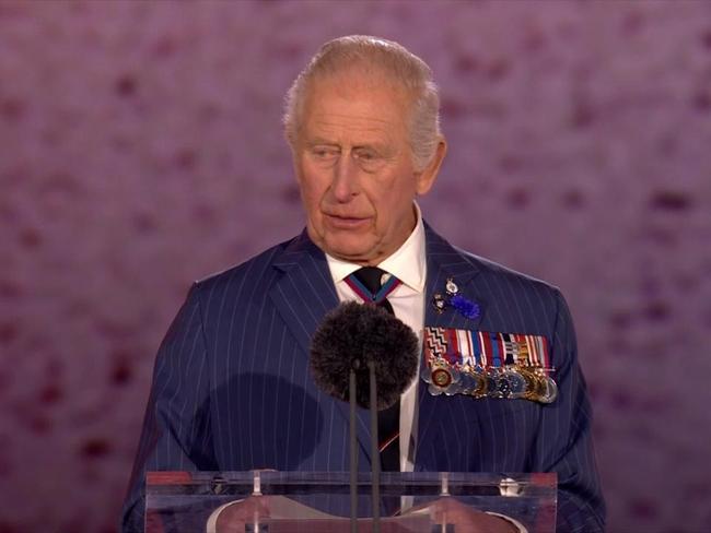 King Charles calls for global peace in VE80 speech