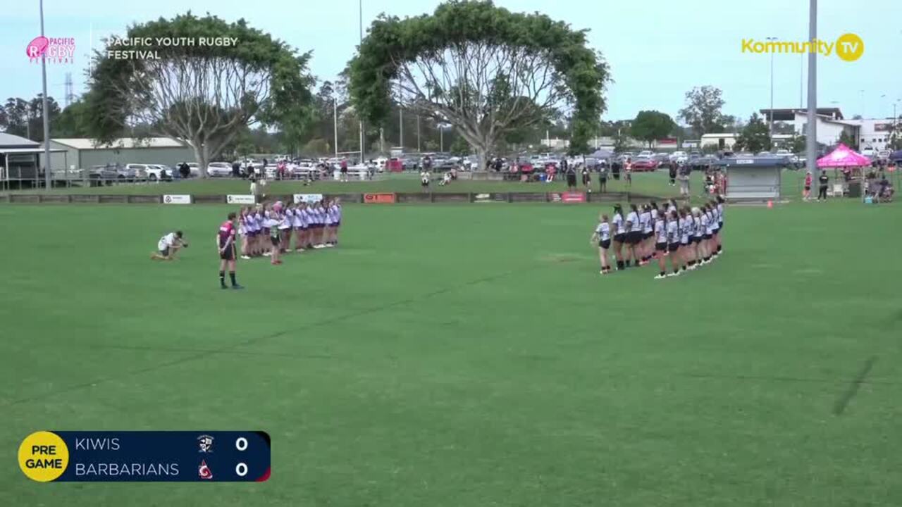 Replay: Queensland Kiwi v Queensland Barbarians (U16 girls) - 2024 Pacific Youth Rugby Festival Day 1