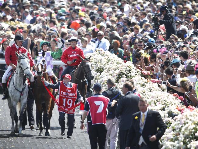 Racegoers can expect tight security at Flemington this Cup carnival. Picture: David Caird