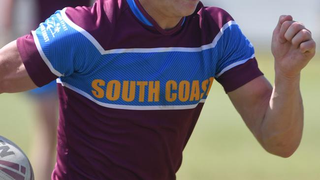 Queensland School Rugby League Championship Finals at Jack Manski Oval, Townsville. Sunshine Coast's Tulloch McLellan. Picture: Evan Morgan