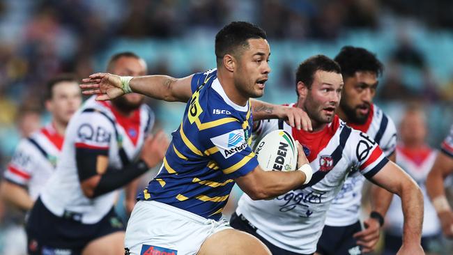 Jarryd Hayne when playing for the Parramatta Eels. His rape trial will start on Monday. Hillyard