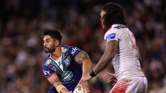 The Warriors exposed the Dragons early in the first half, but it quickly fell apart as the Dragons found their defensive resolve. Picture: Getty Images