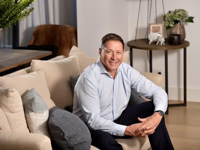 Phil Kearns in his home at Mosman. Picture: AAP IMAGE / Troy Snook