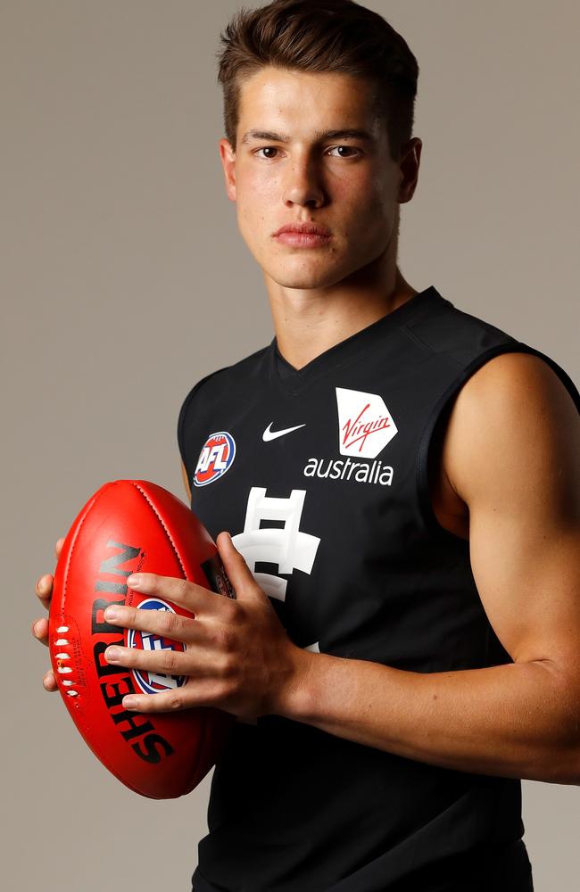 Liam Stocker in a Carlton strip.