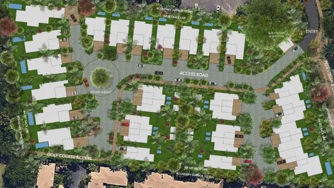 A plan showing villas within the proposed Port Douglas gated community. Picture: Supplied