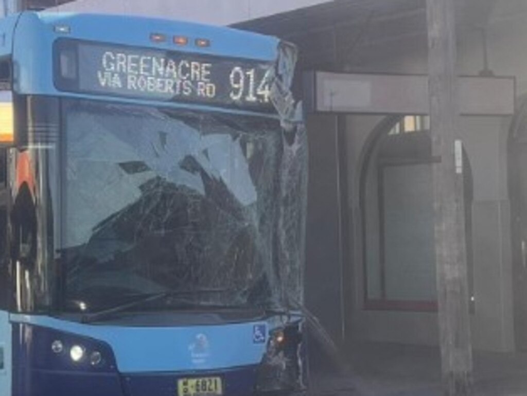 Shocking CCTV of bus ploughing into shopfront in Greenacre | Daily ...