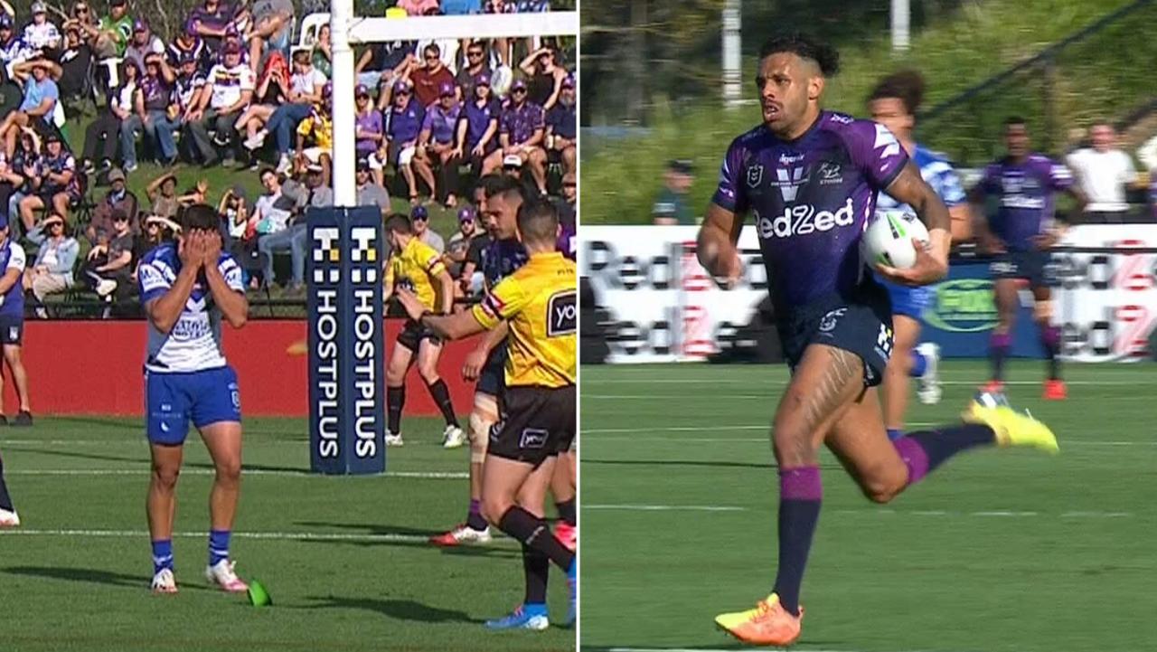 Jake Averillo missed an easy conversion before Josh Addo-Carr scored a 90 metre intercept try minutes later.