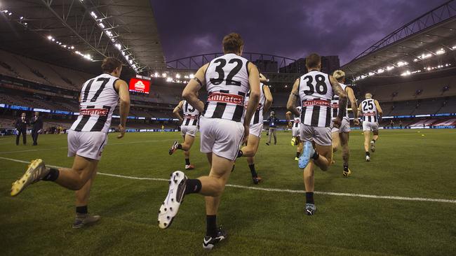 The AFL is investigating whether up to 50 fans could attend games as soon as next month. Picture: Michael Klein