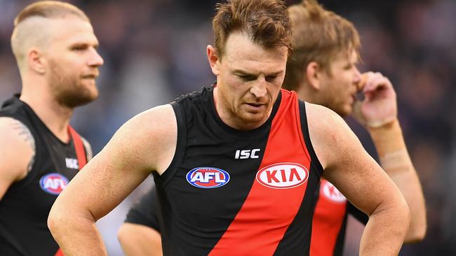 A disappointed Brendon Goddard after the loss to Carlton. Picture: Getty