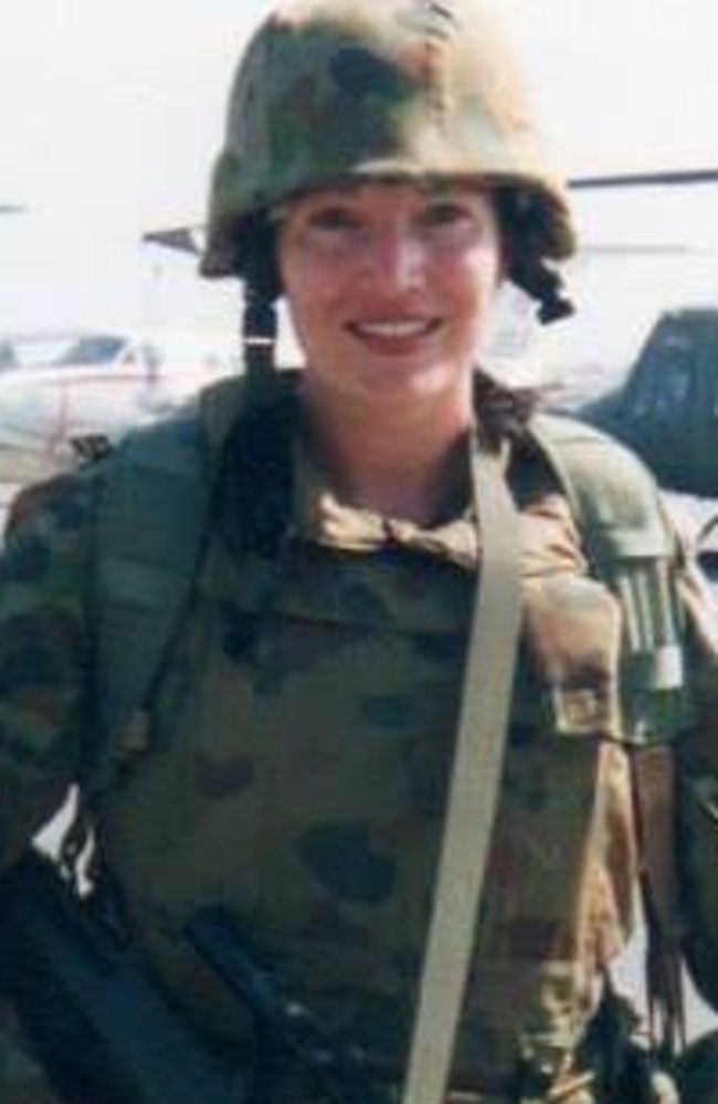 Tamara Sloper-Harding in East Timor in 1999.