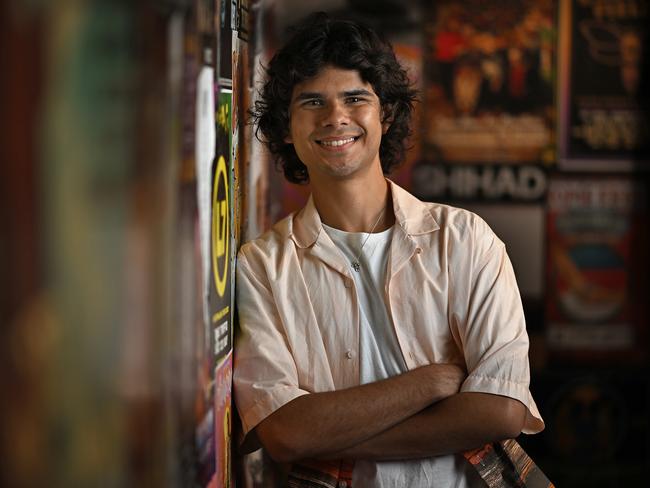 2/9/2024: Singer-songwriter Budjerah , ahead of starting his national tour in Brisbane, at The Triffid. pic: Lyndon Mechielsen/The Australian