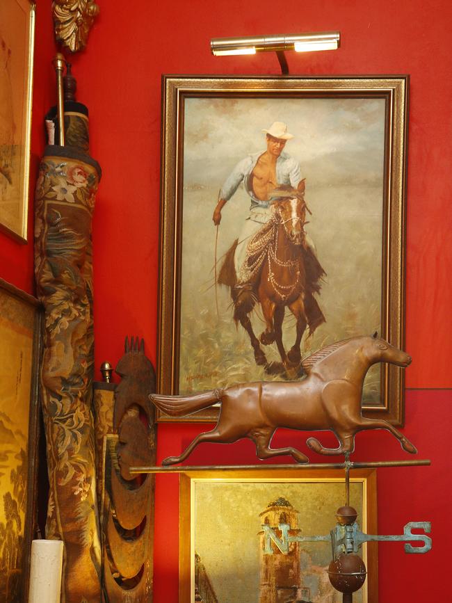 Horse inspired weather vane and Mexican horse artwork. Picture: John Appleyard