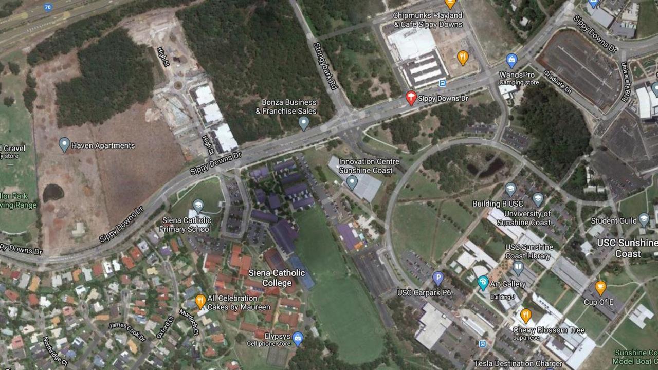 Yakola Fifty One Pty Ltd has applied to Sunshine Coast Council to build 37 units in Sippy Downs, adding to the high density residential area dominated by students from the university. Picture: Google Maps