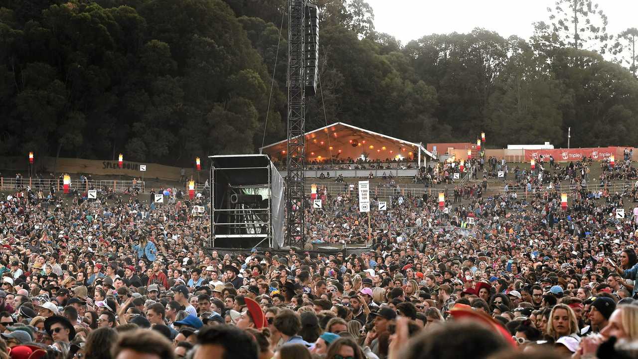 The crowd at Splendour in the Grass 2017. Picture: Marc Stapelberg