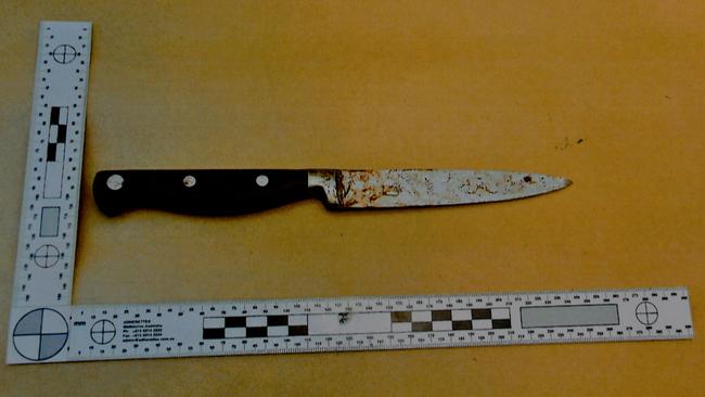 The knife O’Keefe used to kill Beth.