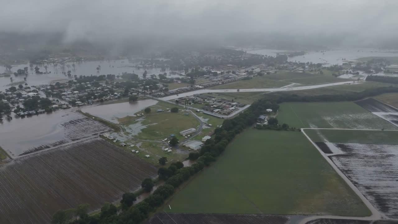 Drone footage of Laidley floods, by Glen Ingram.