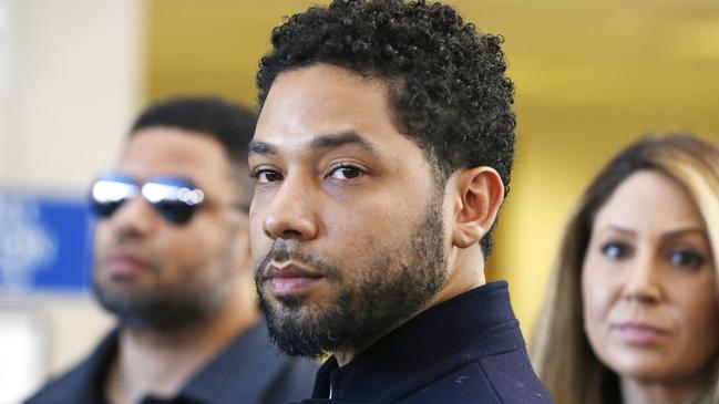 Empire star Jussie Smollett claimed in 2019 that he was attacked in Chicago by two men who shouted racist and homophobic abuse at him, and left him with a noose around his neck . Picture: Nuccio DiNuzzo/Getty Images