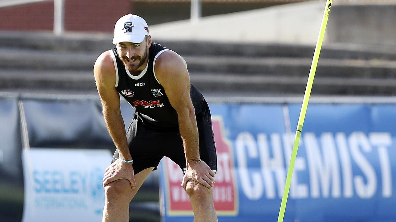 Charlie Dixon takes a breather after returning to running from a broken leg last month. Picture: Sarah Reed