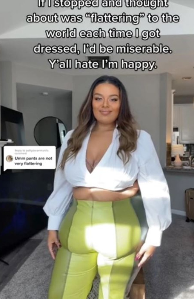 Stella Williams has hit back after people criticised her outfit. Picture: thestellawilliams/TikTok