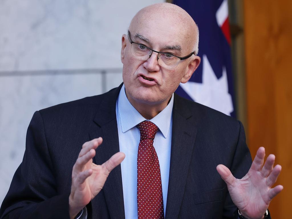 TGA boss John Skerritt said the regulator was working to ensure appropriate modifications were made to Covid tests for at-home use. Picture: NCA NewsWire / Gary Ramage