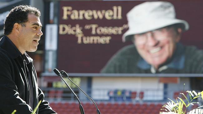 Memorial service for Queensland State of Origin manager Dick "Tosser" Turner at Suncorp Stadium : Mal Meninga.