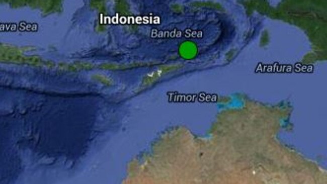 Another massive earthquake has hit Indonesia. Picture: Geoscience Australia.
