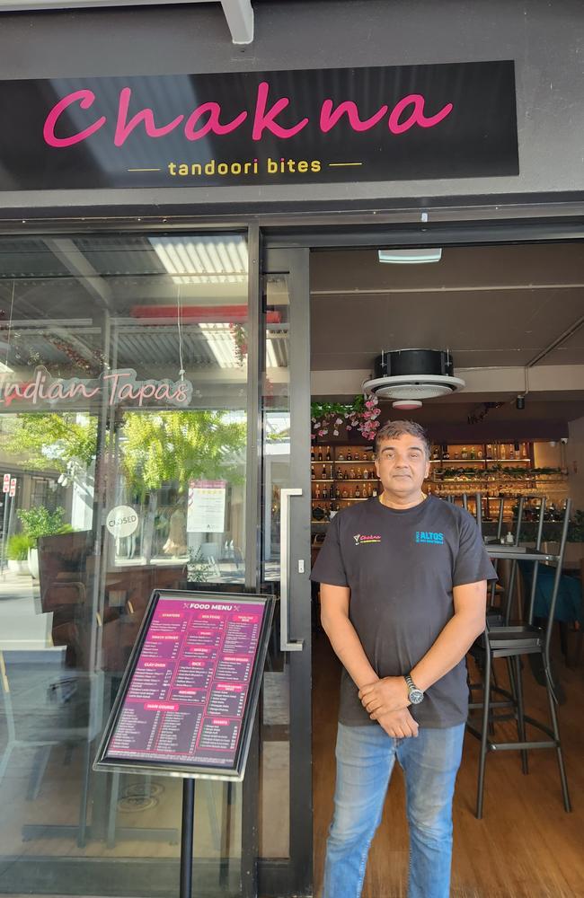 Owner of Chakna restaurant Ravi "absolutely" supported the decision to designate the area around Adelaide Fringe as a declared public precinct. Picture: Darcy Fitzgerald