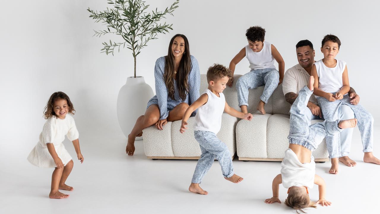 Chontel Duncan and her family. Picture: David Kelly