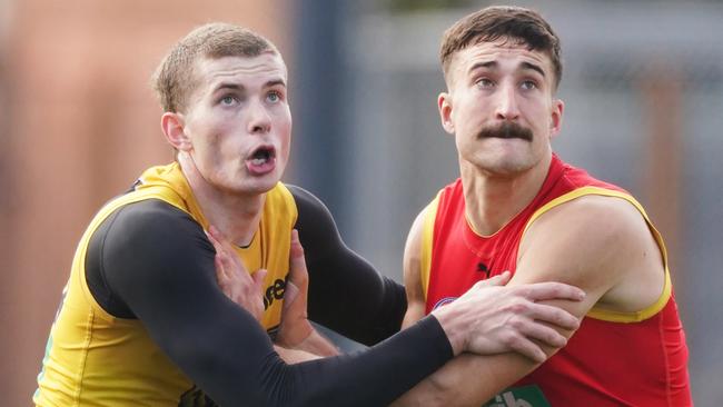 Richmond knows it faces a fight to hold onto Callum Coleman-Jones (left).