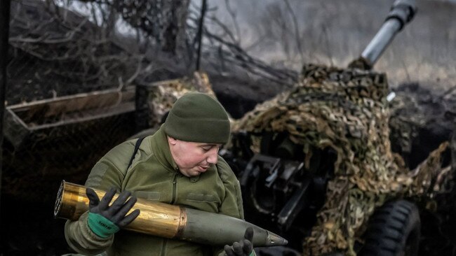 There is no talk of surrender but Ukrainian troops are suffering under renewed attacks this week, including near the town of Bakhmut, in eastern Ukraine. Picture: Reuters/The Times