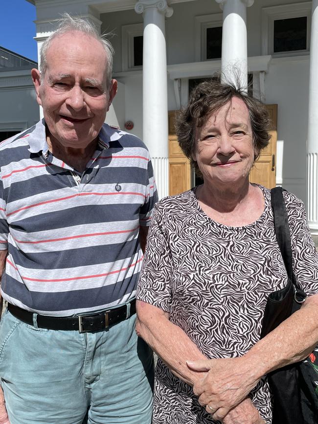 John Patrick, 84, and Helen Patrick, 81, both from Bentley Park. John: Crime needs to be addressed. There are no boundaries for the kids, and you can't have rules without enforcing them. Without boundaries, you'll only make fools out of children. Helen: Housing really needs to be addressed. The government needs to build more public housing, and should fix up some of the abandoned buildings to get people into them. Picture: Isaac McCarthy