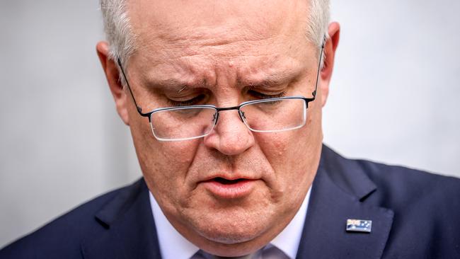 Scott Morrison in Canberra on Friday. Picture: Getty Images